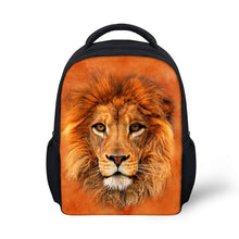 Load image into Gallery viewer, FORUDESIGNS Mini Schoolbag Lion 3D Printing Zoo Backpack With Zipper Baby Cute Kids School Bags for Baby&#39;s Girls Custom Gift Bag