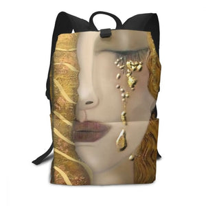 Klimt Backpack Klimt Backpacks Teenage Men's - Women's Bag Multifunction Sports Print High quality Trend Bags