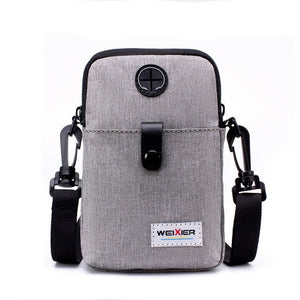 LOOZYKIT 2019 New Men's Casual Outdoor Crossbody Shoulder Cell Phone Bag Travel Multifunction Purse Fashion Phone Chest Bags