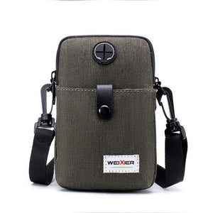 LOOZYKIT 2019 New Men's Casual Outdoor Crossbody Shoulder Cell Phone Bag Travel Multifunction Purse Fashion Phone Chest Bags