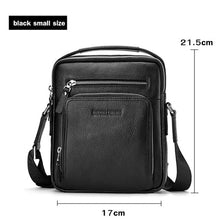 Load image into Gallery viewer, BISON DENIM Genuine Leather Men Bags Ipad Handbags Male Messenger Bag Man Crossbody Shoulder Bag Men&#39;s Travel Bags N2333