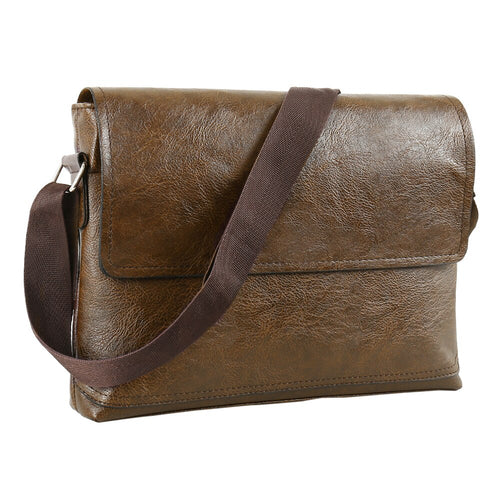 Fashion Men's Handbag Male PU Leather Messenger Bags for Man Casual Business Vintage Crossbody Bag