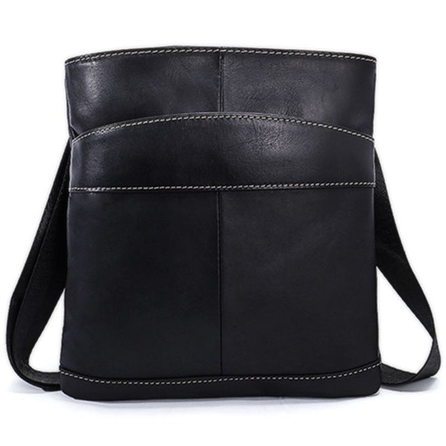 MVA Men's Bag Messenger Bag Men's Leather Shoulder Bag Men's Small Casual Messenger Bag for Ipad 703.