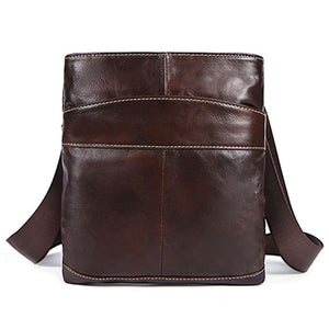 MVA Men's Bag Messenger Bag Men's Leather Shoulder Bag Men's Small Casual Messenger Bag for Ipad 703.