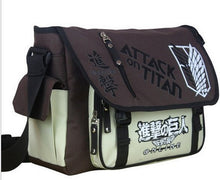 Load image into Gallery viewer, Anime Shingeki no Kyojin Shoulder Bag Attack on Titan Sling Pack School Bags Messenger Bag Travel Male Men&#39;s Bag