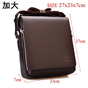 Free shipping! Authentic brand composite leather bag casual male shoulder briefcase kangaroo messenger bag men's travel bags