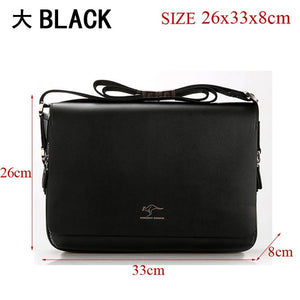 Free shipping! Authentic brand composite leather bag casual male shoulder briefcase kangaroo messenger bag men's travel bags