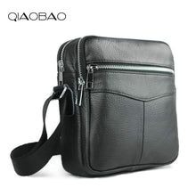 Load image into Gallery viewer, QIAOBAO Cowhide Leather Men Bags Hot Sale Male Small Messenger Bag Man Fashion Crossbody Shoulder Bag Men&#39;s Travel New Bags