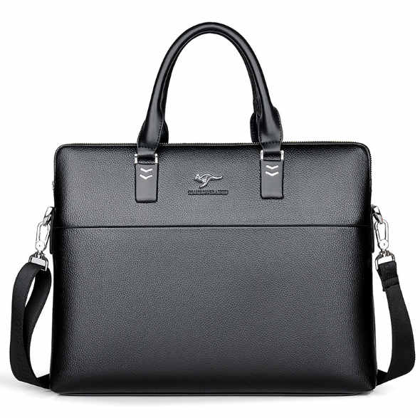 TIANHONGDAISHU Men Casual Briefcase Business Shoulder Leather Messenger Bags Computer Laptop Handbag Men's Travel Bags handbags