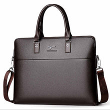 Load image into Gallery viewer, TIANHONGDAISHU Men Casual Briefcase Business Shoulder Leather Messenger Bags Computer Laptop Handbag Men&#39;s Travel Bags handbags