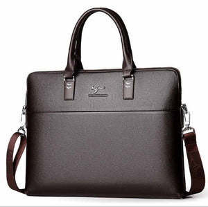 TIANHONGDAISHU Men Casual Briefcase Business Shoulder Leather Messenger Bags Computer Laptop Handbag Men's Travel Bags handbags