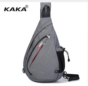 KAKA Men Messenger Bag shoulder bag men chest pack bag 17L Canvas Day pack 19L Cross body Back Pack Men's Chest Shoulder Bag