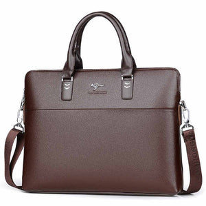 TIANHONGDAISHU Men Casual Briefcase Business Shoulder Leather Messenger Bags Computer Laptop Handbag Men's Travel Bags handbags