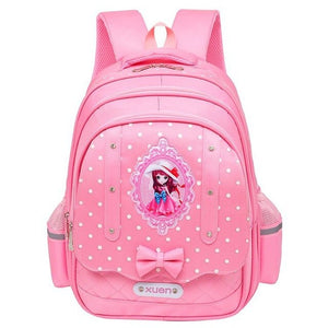 Children Dot Printed Polyester Backpack Schoolbag Comfortable Satchel Backpack for Kid Baby's Bags School Bag Student Rucksack