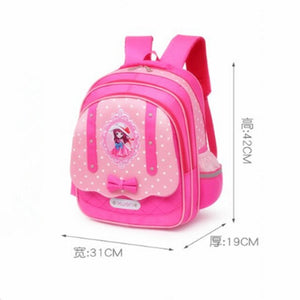 Children Dot Printed Polyester Backpack Schoolbag Comfortable Satchel Backpack for Kid Baby's Bags School Bag Student Rucksack