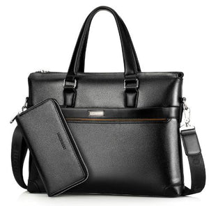 Man's Leather Bag Business Men Bags Laptop Tote Briefcases Male Crossbody Bags Shoulder Handbag High Quality Men's Messenger Bag