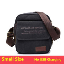 Load image into Gallery viewer, Man Urban Daily Carry Bag High Quality Men Canvas Shoulder Bag Casual Travel Men&#39;s Crossbody Bag Male Messenger Bags 3 Size