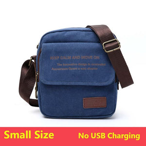 Man Urban Daily Carry Bag High Quality Men Canvas Shoulder Bag Casual Travel Men's Crossbody Bag Male Messenger Bags 3 Size