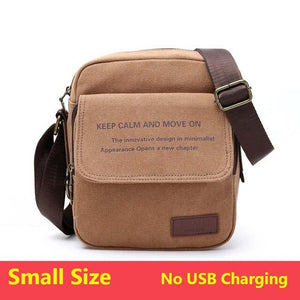 Man Urban Daily Carry Bag High Quality Men Canvas Shoulder Bag Casual Travel Men's Crossbody Bag Male Messenger Bags 3 Size