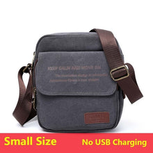 Load image into Gallery viewer, Man Urban Daily Carry Bag High Quality Men Canvas Shoulder Bag Casual Travel Men&#39;s Crossbody Bag Male Messenger Bags 3 Size