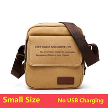 Load image into Gallery viewer, Man Urban Daily Carry Bag High Quality Men Canvas Shoulder Bag Casual Travel Men&#39;s Crossbody Bag Male Messenger Bags 3 Size