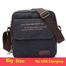 Load image into Gallery viewer, Man Urban Daily Carry Bag High Quality Men Canvas Shoulder Bag Casual Travel Men&#39;s Crossbody Bag Male Messenger Bags 3 Size