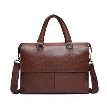 Load image into Gallery viewer, JEEP BULUO Men's Briefcase Fashion Handbags For Man Sacoche Homme Marque Male leather Bag For A4 Documents 13" Laptop 6015