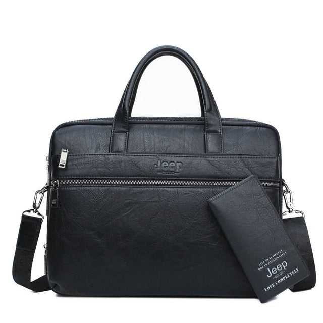 JEEP BULUO Men's Briefcase Bags For 14