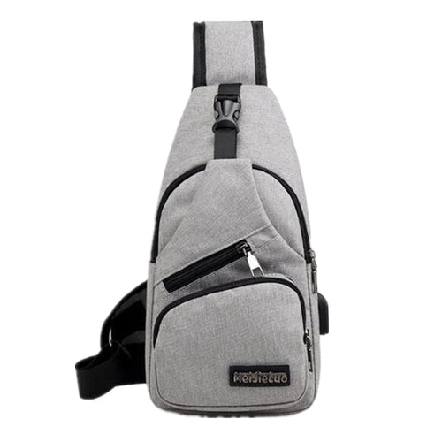 New Arrival men's Chest Bag Shoulder Bags USB Charging Bags Men Anti Theft School Summer Short Trip Messengers Bag