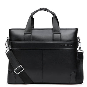 2019 Men's Business Black Casual Bag pu leather Briefcase men's Tote bags Brown High quality male Business large capacity