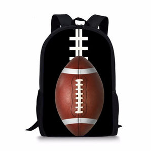 FORUDESIGNS 3D Foot Ball Pattern Backpack Schoolbag School Bags For Teenage Girls and Boys Kids Baby's Bags Book Bags Satchel