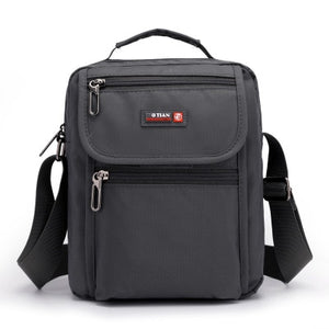 New Arrival Men's Shoulder Bag Waterproof Nylon Multi-layer Crossbody Bag For Men Black Small Casual Travel Bag Men bolso hombre