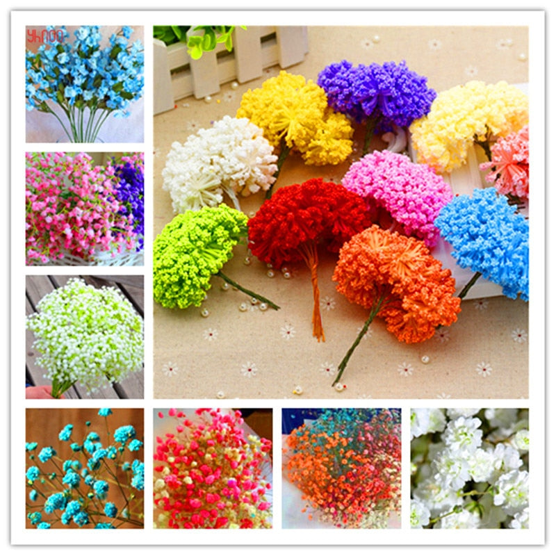 100PCS/BAG , Beautiful Dried Natural  Gypsophila Flower Bouquets,Baby's Breath,Table Arrangements Weddding Decorations