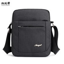 Load image into Gallery viewer, 2019 Men&#39;s Bag Nylon Shoulder Bag Small Waterproof Diagonal Bag Men&#39;s Black Zipper Business Bag Bolsos Mujer Sac A Main Modis