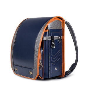 Coulomb Children School Bags For Boys And Girls PU Randoseru Japanese Orthopedic Backpack Mochila Infantil Boy Baby's Bags