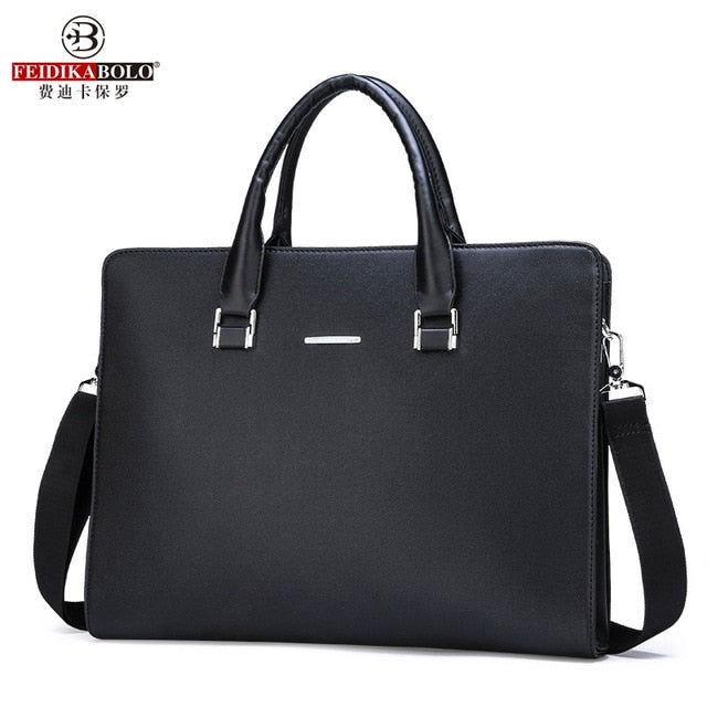 FEIDIKABOLO High-Quality Fabric Bag Men's Horizontal Handbag New Fashion Computer Bag High Quality Casual Shoulder Messenger Bag