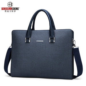 FEIDIKABOLO High-Quality Fabric Bag Men's Horizontal Handbag New Fashion Computer Bag High Quality Casual Shoulder Messenger Bag