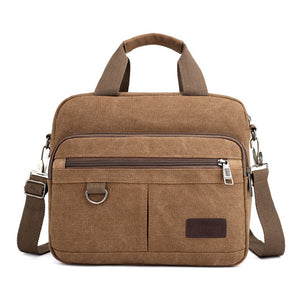 Men's Bag Casual Canvas Shoulder Bag Large Capacity Multi-pocket Handbag Messenger Bag Ladies Bolsa Feminina Sac Crossbody Bags