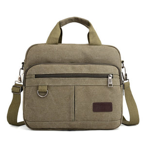 Men's Bag Casual Canvas Shoulder Bag Large Capacity Multi-pocket Handbag Messenger Bag Ladies Bolsa Feminina Sac Crossbody Bags