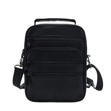 Load image into Gallery viewer, Fashion Men&#39;s Black Genuine Leather Crossbody Messenger Bag Handbag Man Single Shoulder Bags Business Solid Pack