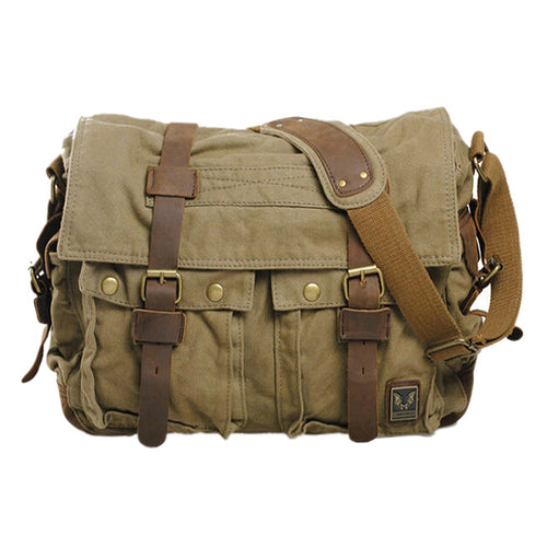 Men messenger bags canvas leather big shoulder bag famous designer brands high quality men's travel bags high quality