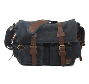 Men messenger bags canvas leather big shoulder bag famous designer brands high quality men's travel bags high quality