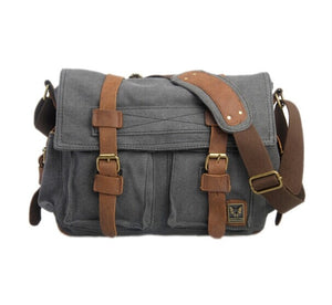 Men messenger bags canvas leather big shoulder bag famous designer brands high quality men's travel bags high quality