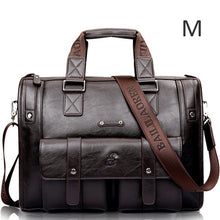 Load image into Gallery viewer, Men Leather Black Briefcase Business Handbag Messenger Bags Male Vintage Shoulder Bag Men&#39;s Large Laptop Travel Bags Hot XA177ZC