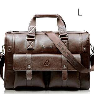 Men Leather Black Briefcase Business Handbag Messenger Bags Male Vintage Shoulder Bag Men's Large Laptop Travel Bags Hot XA177ZC