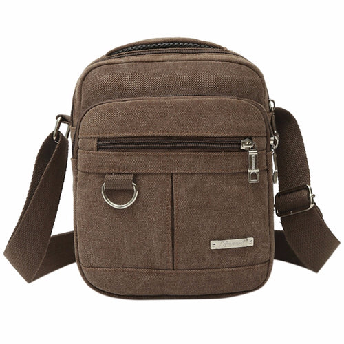 Men's Fashion Travel Cool Canvas Bag Men Messenger Crossbody Bags Bolsa Feminina Student Military Zipper Messenger Bag 2019