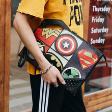 Load image into Gallery viewer, HOT Men's rivets handbag Skull Clutch Envelope bag Cartoon print clutch Bag street fashion leisure shoulder bag Free Shipping