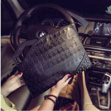 Load image into Gallery viewer, HOT Men's rivets handbag Skull Clutch Envelope bag Cartoon print clutch Bag street fashion leisure shoulder bag Free Shipping