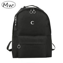 Load image into Gallery viewer, Moon Wood Men&#39;s Black Backpack Embroidery Moon Cross Backpack School Bags For Teenagers Girls Boys Students Travel Bag