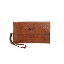 Load image into Gallery viewer, mylb Men's handbag fashion trend hand grab bag business double hand bag men purse soft leather large capacity bag PU leather